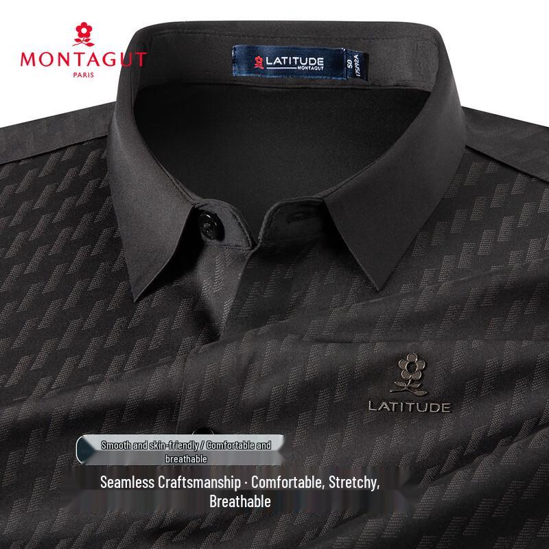 

MONTAGUT Men s Seamless Breathable Short-sleeved Shirt 52