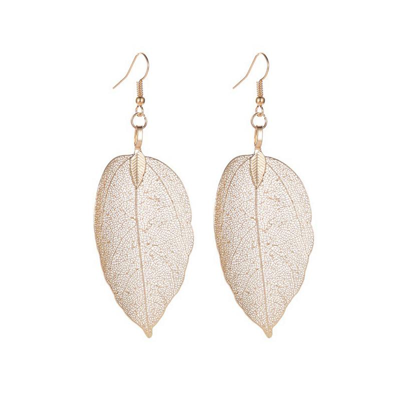 Einfache Mode Blatt Anhänger Ohrringe Für Frauen Punk Elegant Hochzeit Schmuck Zierlichkeit Ohrschmuck