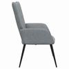 Vidaxl Armchair, Light Gray, Upholstered In Fabric