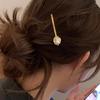 1PC Korean Style Simple New Irregular Shaped Pearl Barrettes Alloy Forehead Bang Clip Exquisite Side Clip Hairpin for Women