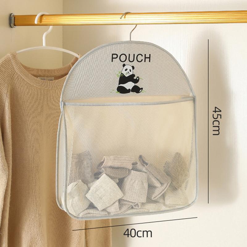 Large Capacity Storage Net, Dormitory Wardrobe, Socks Underwear Hanging Bag, Multilayer Breathable Mesh Pocket Door Storage Bags