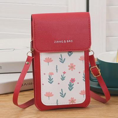 2024 Touchscreen Crossbody Mini Bag for Girls with Charging Port - Printed One-Shoulder Design