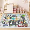 Children Traffic Road Play Living Room Carpet Decoration Home Non-slip Soft Rug Bedroom Bedside Foldable Plush Floor Mat Tatami