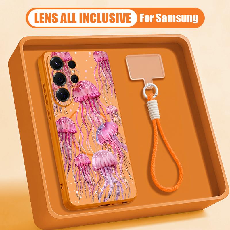 Mountains and Rivers Scencery Case For Samsung S26 Ultra S25 FE S24 S24 Plus A57 A37 A17 A56 A36 A16 A55 A35 A15 A54 5G Hybrid Magnetic Matte Cover