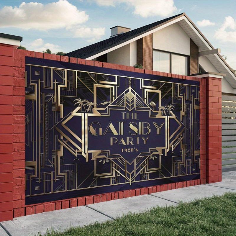 One Large Gatsby-themed Polyester Backdrop Multi-functional Room Decoration with Seasonal Backgrounds