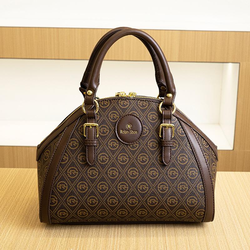 Luxury Women's Bag New Model Handbag Genuine Leather Crossbody Bag Vintage Shell Shoulder Bag Fashionable High-end Pillow Bag