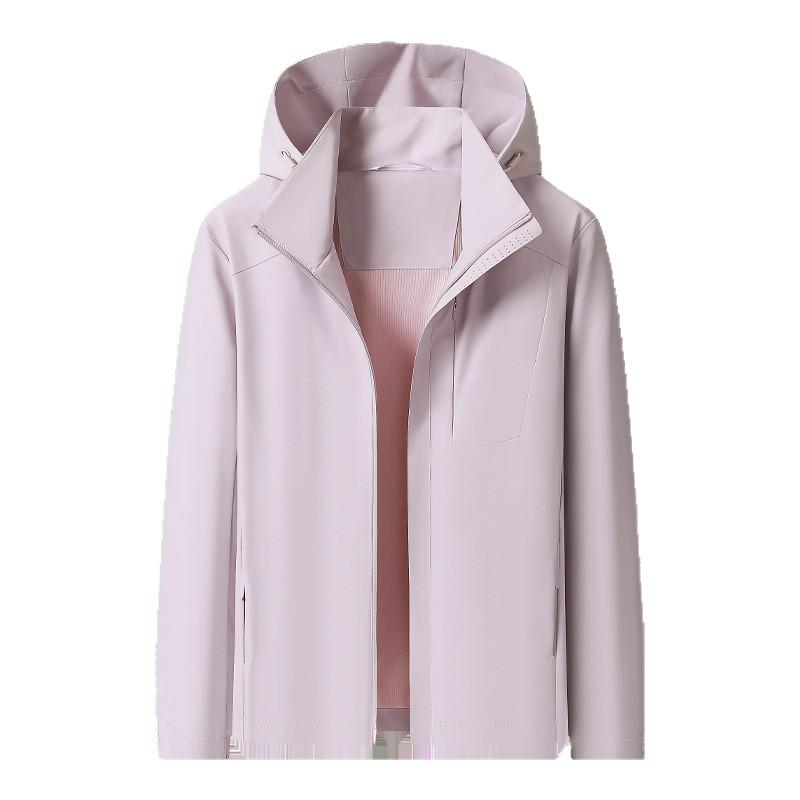 Unisex Trendy Thin Hooded Cropped Jacket for Spring/Autumn - Versatile Outdoor Couple Style