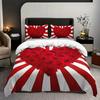 3pcs Romantic Red Love Rose Duvet Cover Set - Soft Comfortable Perfect for Valentine's DayHomeDormitoryand Romantic Bedrooms