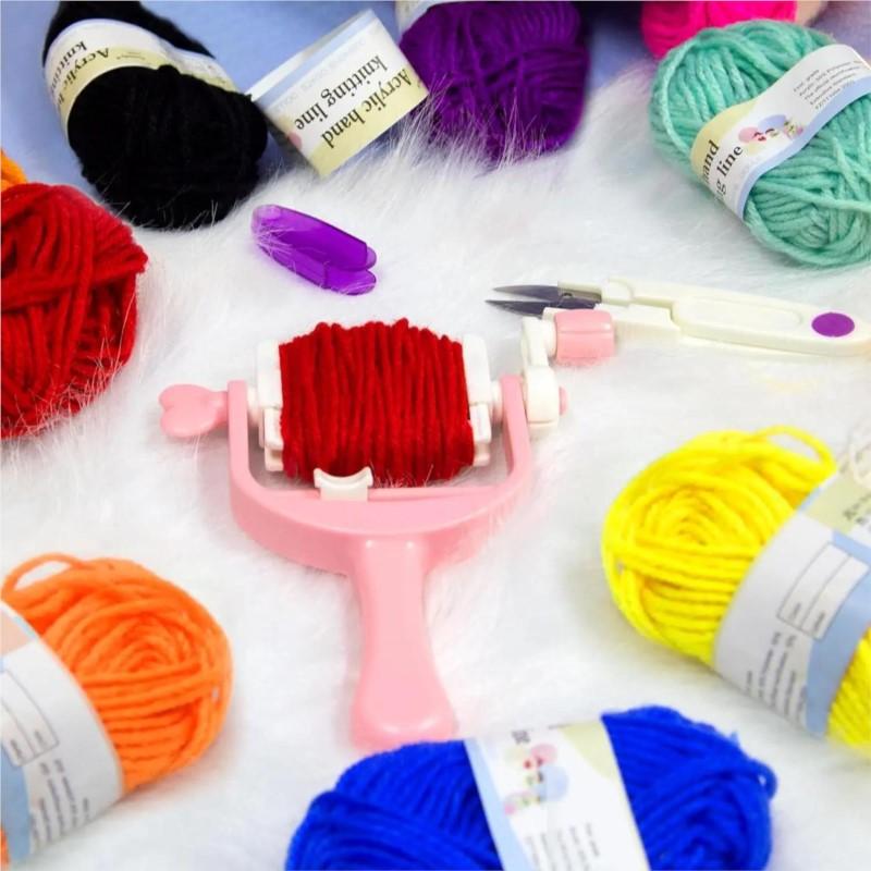 Pompom Makers Pom Maker Tassel Winder Tool For Fluff Ball Bobble Needle Weave DIY Wool Yarn Crochet Knitting Craft