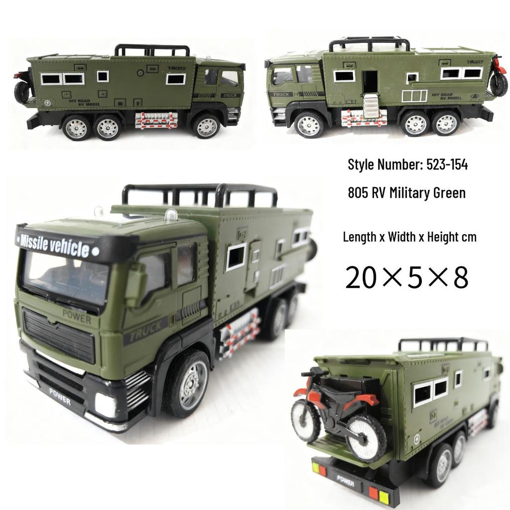 2026 Inertial Off-road Alloy RV Toy Car Model for Kids