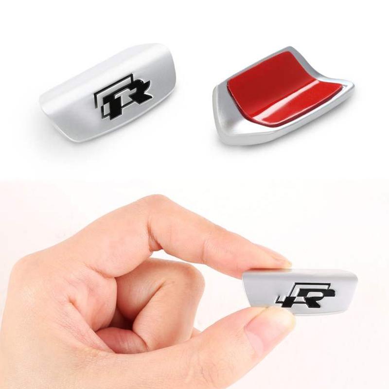 Hot 1Pcs VW Car Steering Wheel Decorative Cover R Line Emblem Sticker For Volkswagen R-Line R GTI Polo T5 T-ROC Golf Passat Scir