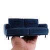 1:12 Mini Diy Dollhouse European Style Double Sofa Simulation Miniature Living Room Furniture Kids Pretend Play Doll House Decor