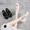Slippers women's versatile and lightweight muffin bottom wedge sandals summer wear new thick-soled high-heeled women's shoes