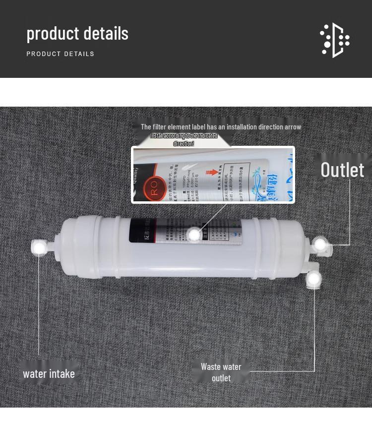 Korean Style Quick-Connect RO Membrane Water Purifier Cartridge