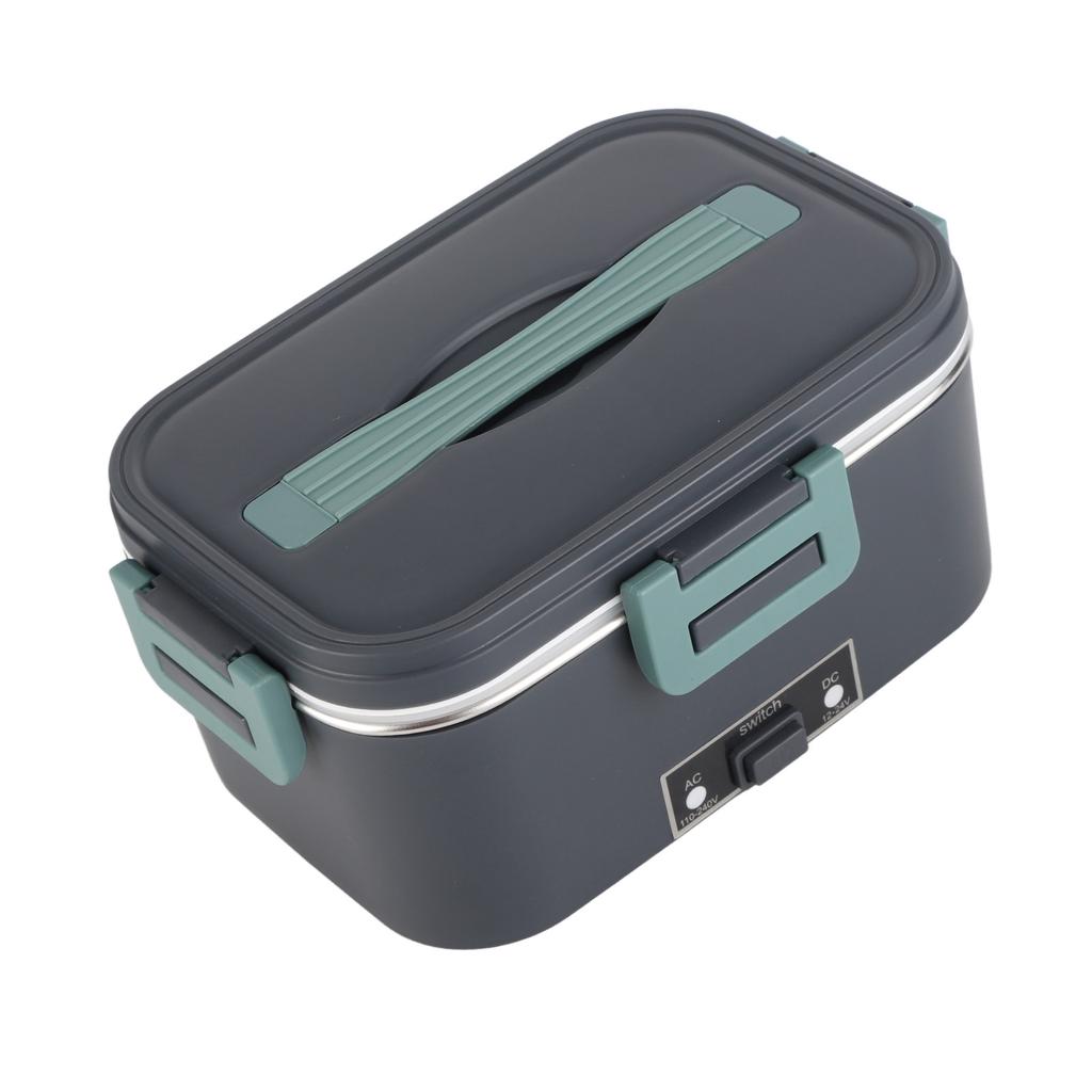 Electric Lunch Box 1.8L 360 Degree Circulation Heating SUS304 Liner Dishwasher Safe Portable Lunch Warmer Box for Home Car