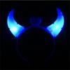 LED Devil Horn Light Up Headband Glowing Devil Horn Headwear Halloween Christmas Party Cosplay Glow Decor Prop Hair Accessories