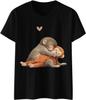 Punch Monkey Shirt for Women Short Sleeve Crewneck Graphic T-Shirt Loose Casual Tops 2026