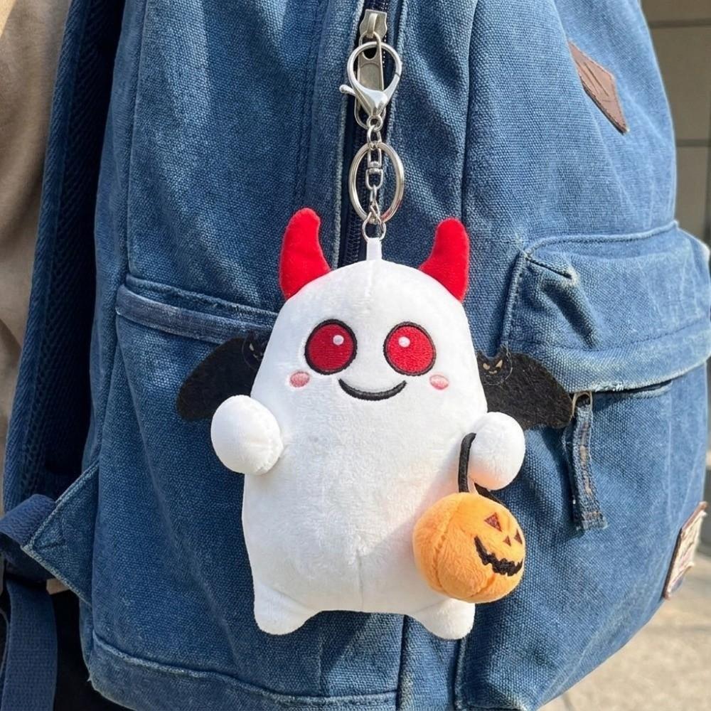 Kawaii Halloween Ghost Plush Keychain Funny Cartoon Plush Pendant Plush Toy Kids Gift