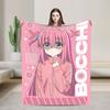 IKUYO KITA Bocchi The Rock Blanket Fleece Summer Multi-function Super Warm Throw Blankets for Home Couch Bedspread