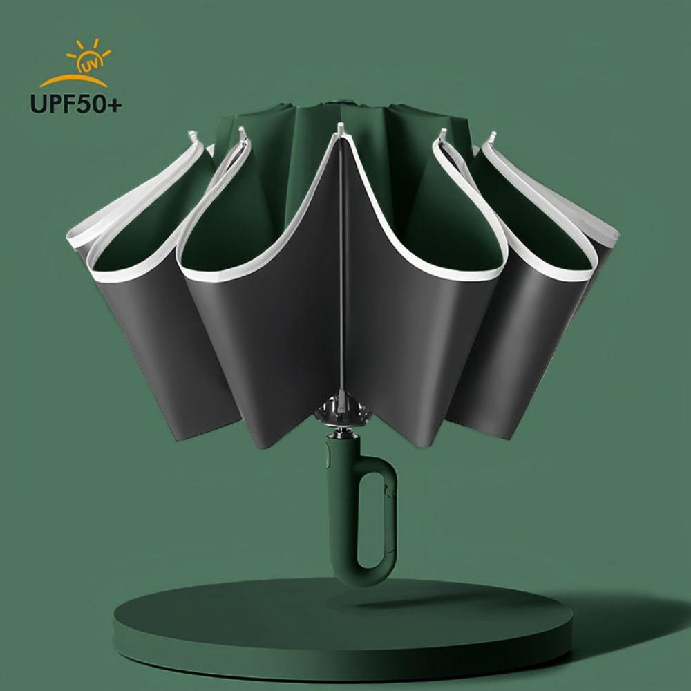 with Ring Buckle Reverse Folding Umbrella UV Protection Women's Parasol  Men's Business
