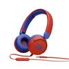 JBL JR310 Kids' Headphones with Volume Control Function/Customization Stickers Included/Remote Control Microphone Red/Blue 2021 Model JBLJR310RED