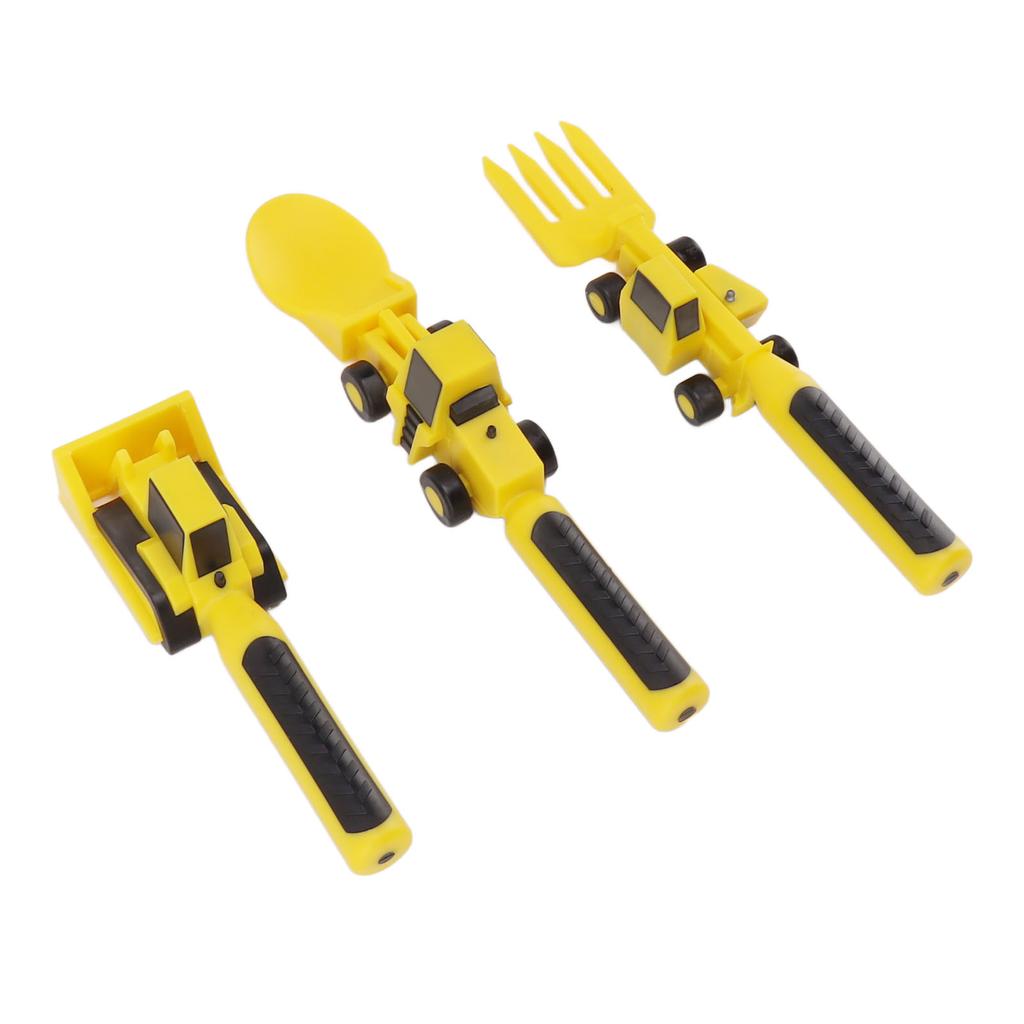 Utensili da costruzione per bambini Set da tavola per bambini a tema edile con forchetta da escavatore