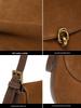 Matte Echtleder-Rindsleder Crossbody Satteltasche für Damen - Modisch, Vielseitig, Einzelschulter-Design für den Herbst