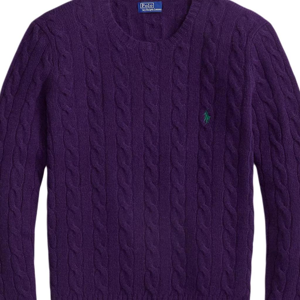 Polo Ralph Lauren Slim Fit Crew Neck Cable Knit Long Sleeve Sweater Women Sweater 211971865-011