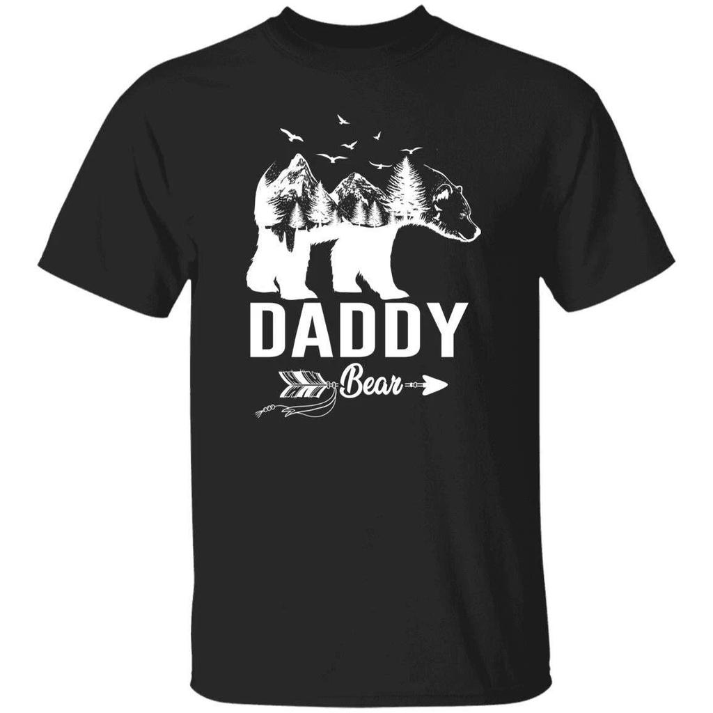 Daddy Bear Unisex T-shirt gift for dad Father's day tee black dark heather