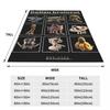 Italian Brainrot Characaters Meme Gen Z Funny Humor Blanket Quality Warm Soft Bedding Throws Couch Chair Sofa Bed Bedspread