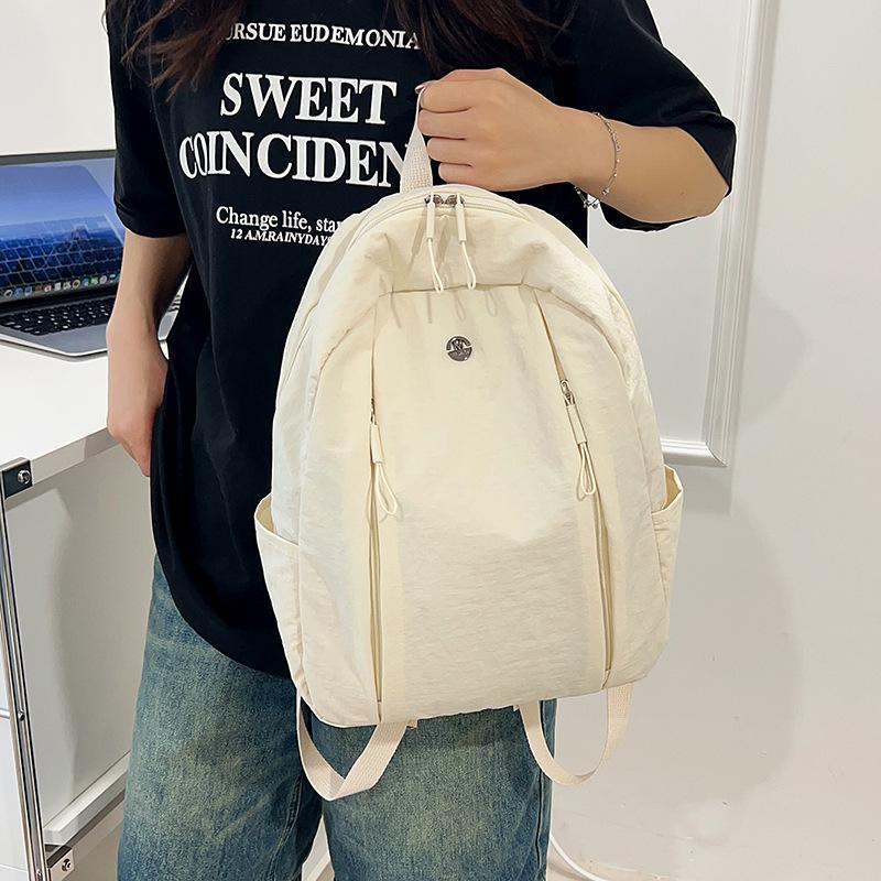 Schoolbag women's backpack wholesale waterproof versatile Korean version backpack women's large-capacity nylon bag simple travel bag