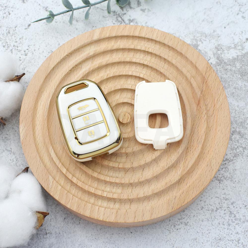 3 Buttons TPU CAR KEYLESS FOB SMART KEY COVER FIT FOR HONDA ACCORD CIVIC CRV JAZZ HR-V 2014 2015 2016 REMOTE CASE HOLDER
