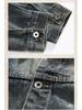 Men's Autumn 2024 Vintage Denim Workwear Jacket - Classic, Cool, Tough Style