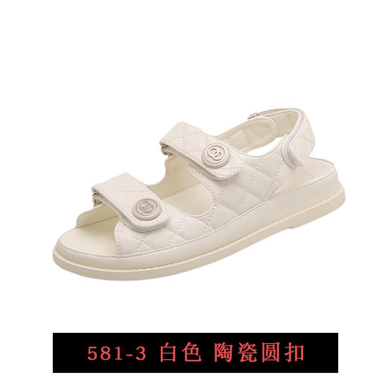 Sandali platform da donna estate nuovi versatili stile sportivo Velcro piccolo stile fragrante sandali scarpe romane