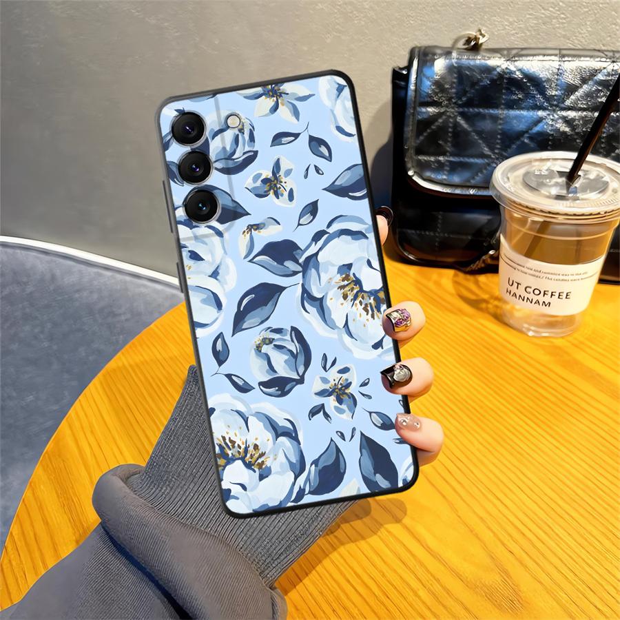

Чехол для Samsung Galaxy A57 A15 A23 A73 A51 A37 A25 A16 A55 A06 A52 A36 A53 A17 A05 Чехол для телефона A13 A70 A12 A41 A50 Мультяшный Синий Galaxy A15
