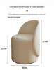 Same-Day Ship Rotating Dressing Stool: Minimalist Girl's Bedroom Makeup/Nail Art Chair with Backrest