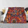Huichol For Home Sofa Bed Camping Car Plane Travel Portable Blanket Huichol Mexico Crafts Skull Travel Love Spanish Black Beach