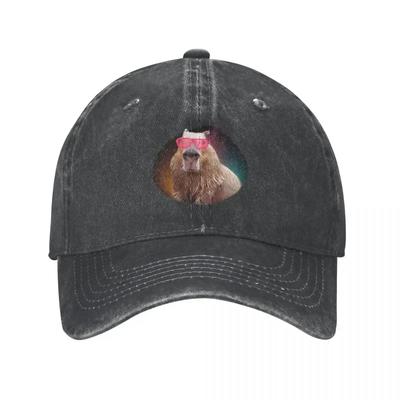 Vintage Capybara Gift Baseball Cap Unisex Distressed Denim Snapback Hat Funny Animals Outdoor Activities Hats Cap