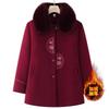 Grandma winter clothes fleece coat middle old man mother autumn and winter woolen coat old lady clothes thickened