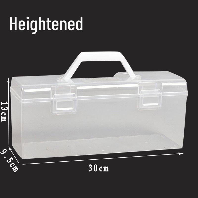 235 Art Calligraphy Tool Box - Portable Plastic Storage for Large and Small Brushes