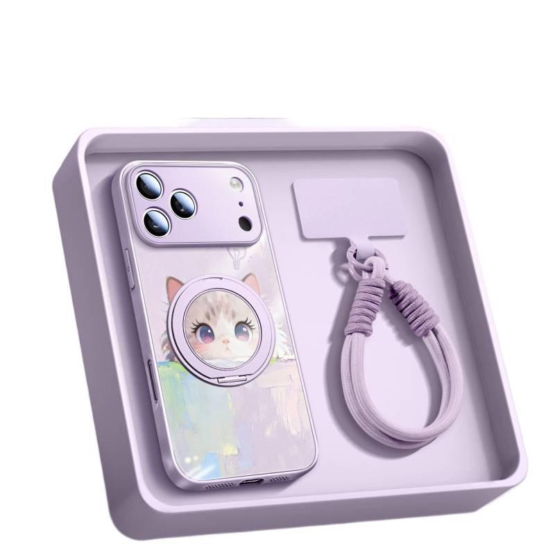 Suitable for iPhone17promax Mobile Phone Case, New Apple 16 Protective Case 14pro Hand Rope 15pro Bracket
