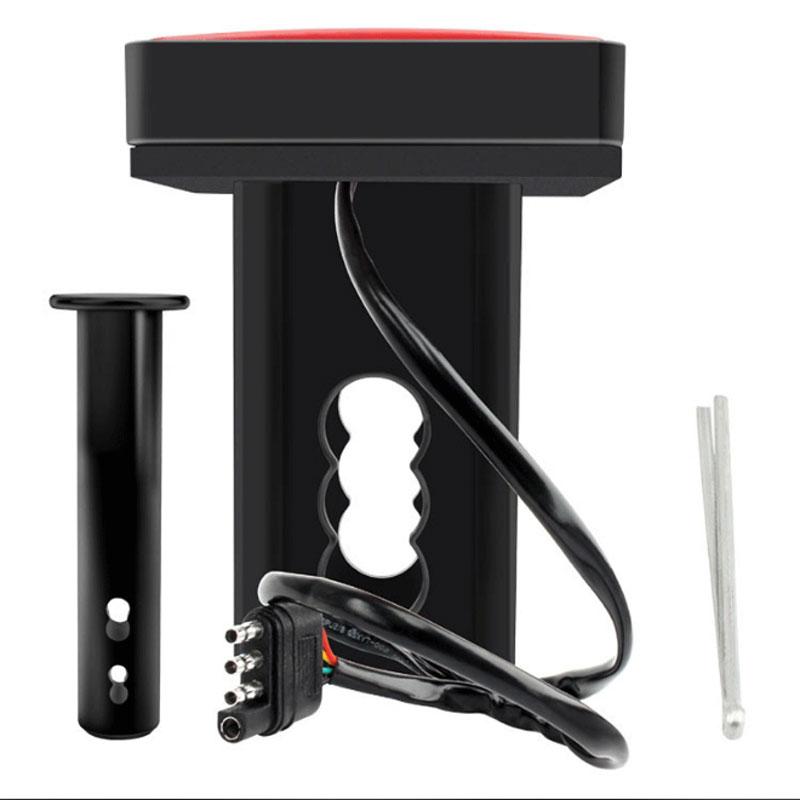 2'' Trailer Hitch Receiver Cover 15 LED Brake Led Lights Tube Cover 4 Pin Car Accessories Car Signal Lamp Warning Strobe Light
