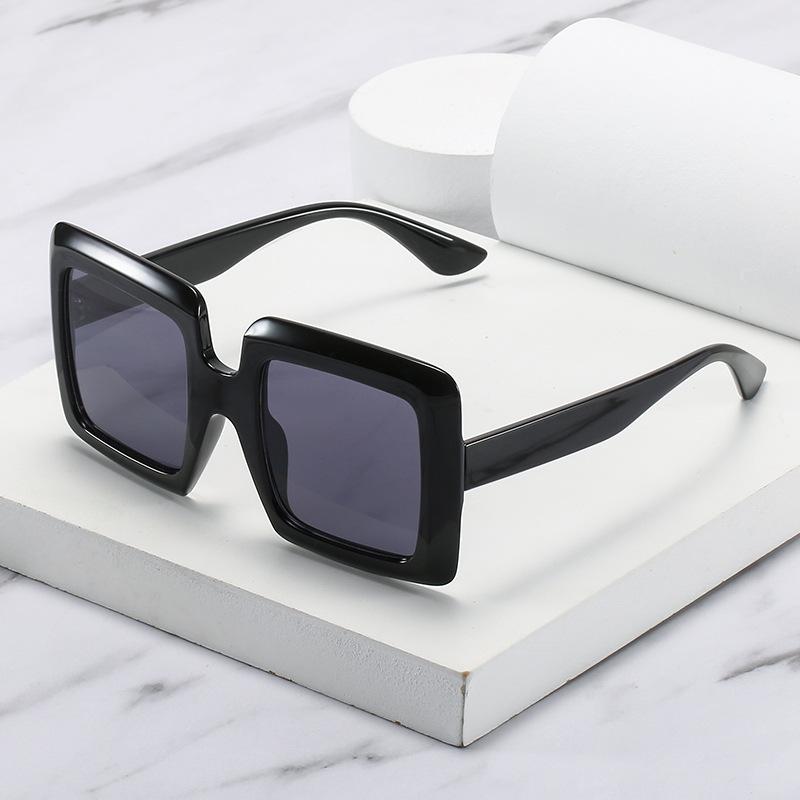 Vintage Oversized Square Gradient Sunglasses for Women New Luxury  Leopard Brown Uv400 Sun Glasses Men Lunette Soleil Femme