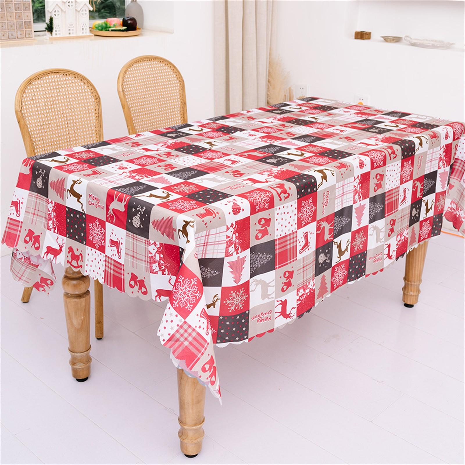 

Рождественские украшения Креативные рождественские скатерти с принтом Принадлежности для украшения стола