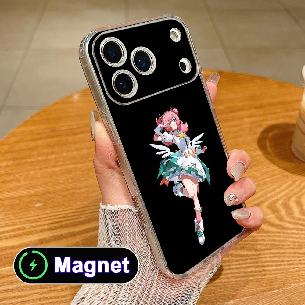 Zenless Zone Zero Aria Clear TPU Magsafe Mobile Phone Case for iPhone 17 16 15 14 13 12 11 Air Pro Max Plus Mini Colorful Cover