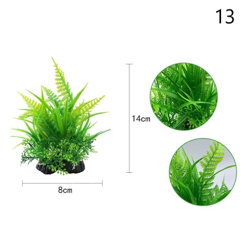 13 Kinds Artificial Aquarium Decor Plants Water Weeds Ornament Aquatic Plant