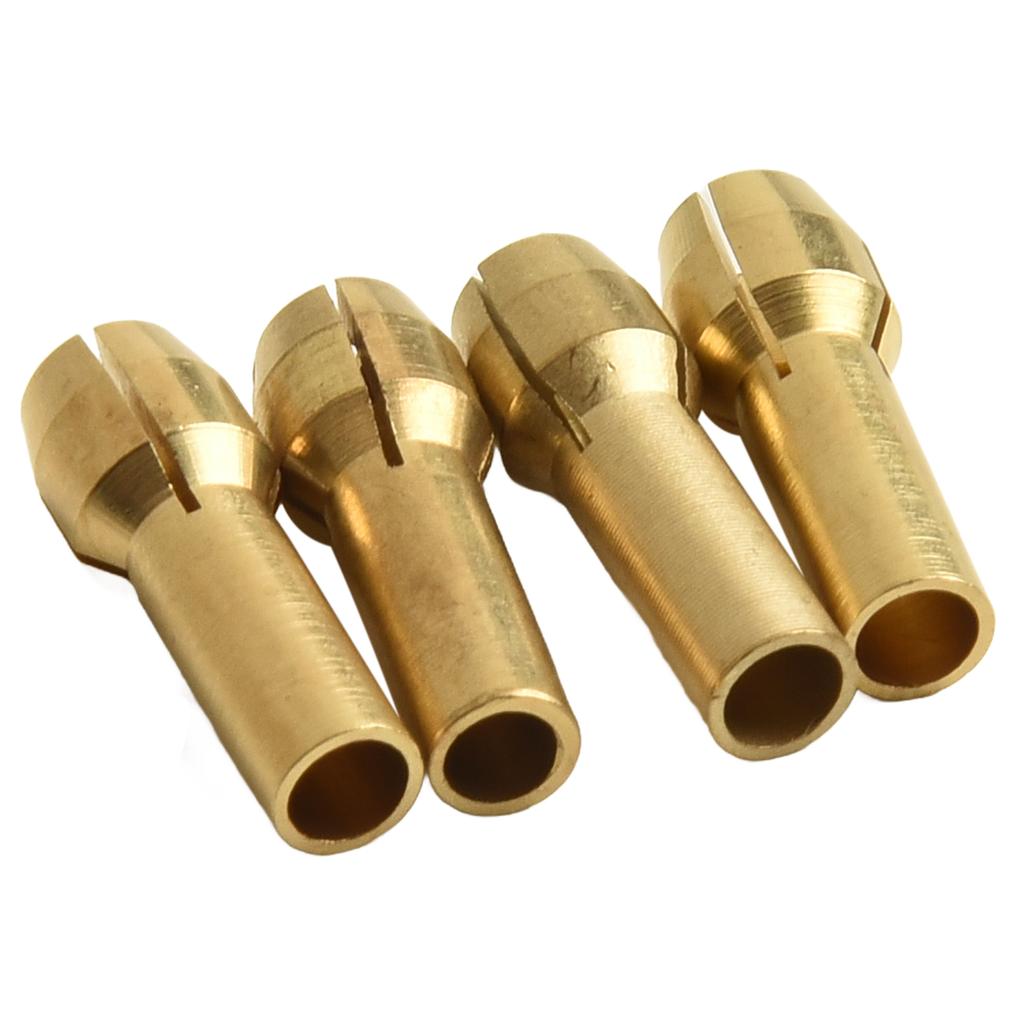 M8 Drill Collet Brass Collet Kit Non-Slip Textured Handle Quick-Change Keyless Strong Grip Design For Mini Drill Bits