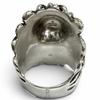 Excellent GUCCI Ring Lion head Silver black Colored stone mens Used