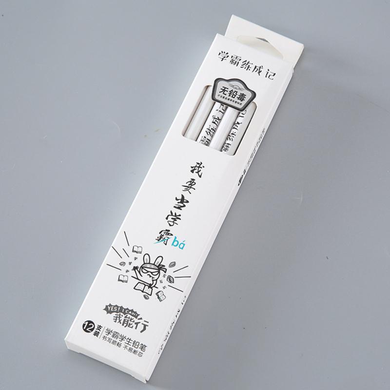 Drewniane dzieci Cartoon pisanie ołówkiem bezołowiowe Hb rysowanie ołówkiem artykuły papiernicze do pisania malowania