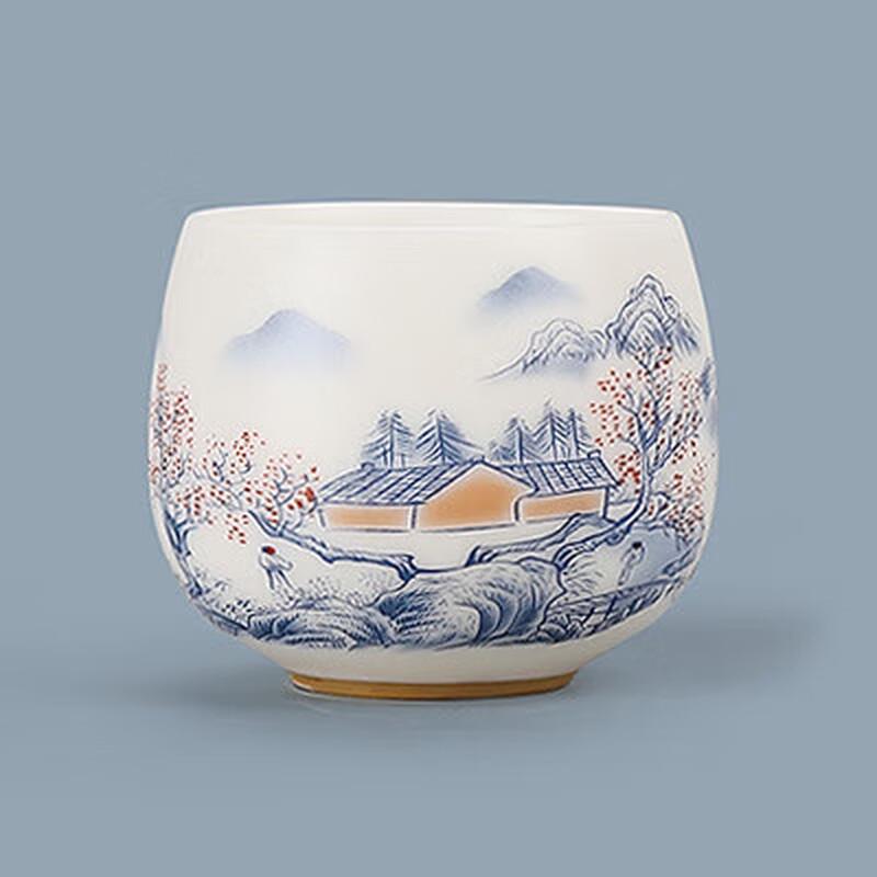 

Chaxun Suet Jade White Porcelain Arhat Master Tea Cup